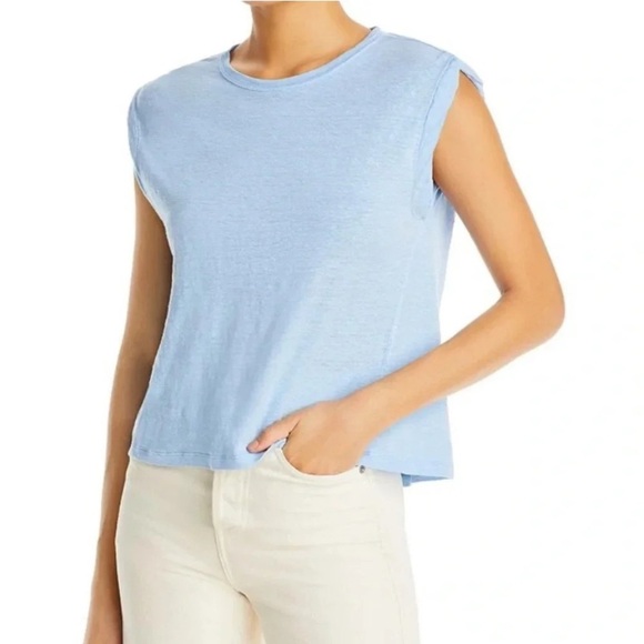 FRAME Frame Rolled Muscle light blue  T Shirt size M - Picture 1 of 5